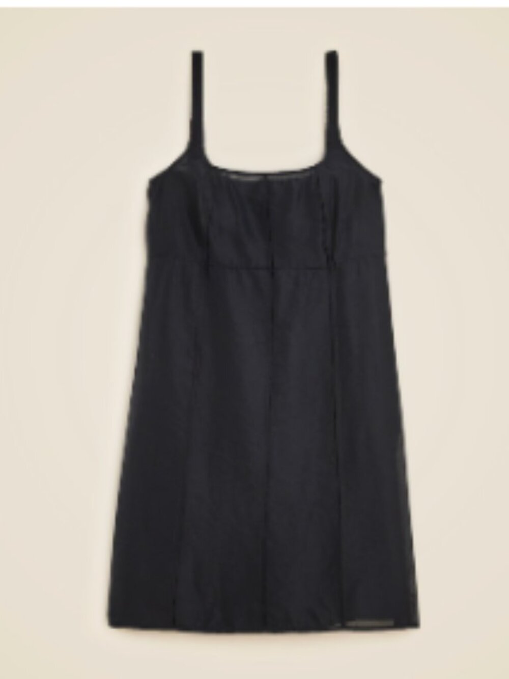 J. Crew Black Double Layer Mini Dress